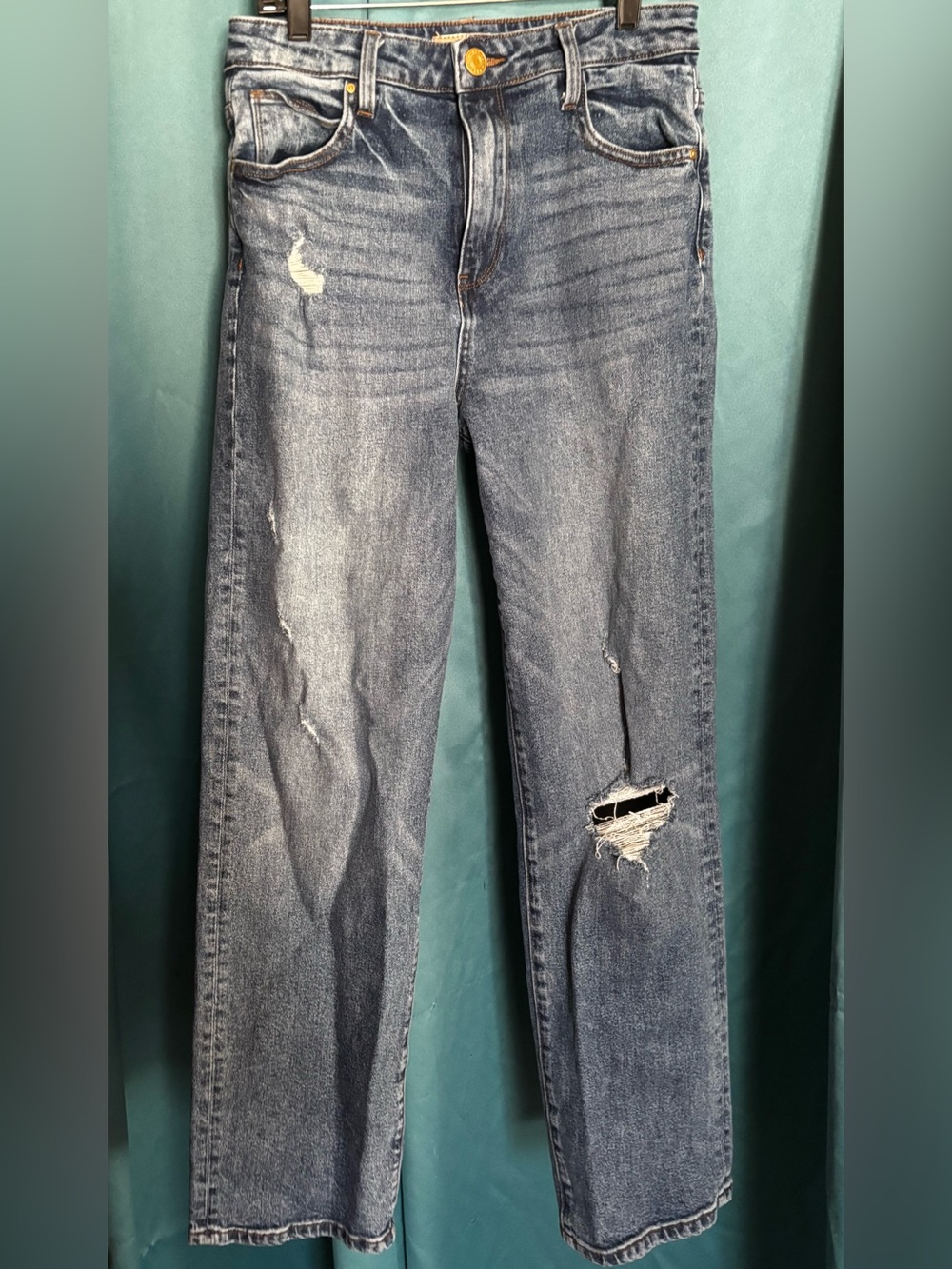 Kut From the Kloth - Sienna High Rise Wide Leg Distressed Jeans - Size 2